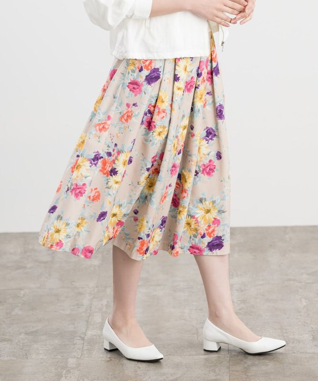 ONWARD Reuse Park 【組曲】スカート春夏 ピンク