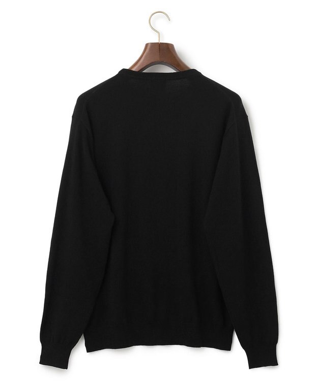 J.PRESS MEN ハイゲージ クルーネックニット ブラック系
