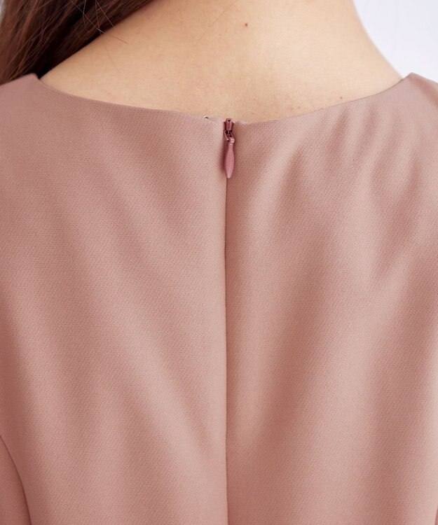 Tiaclasse 【洗える】タックフレアワンピース ピンク