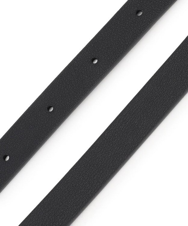 uncrave フェイクレザー 細ベルト ブラック