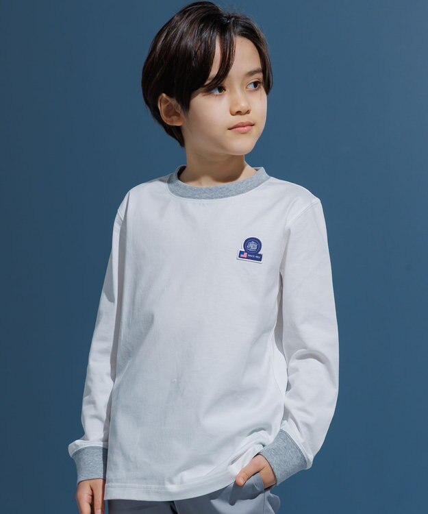  【100-130cm】ベーシック ロゴカットソー