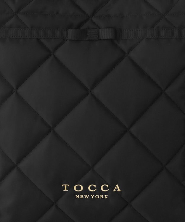 TOCCA 【キャンセル分販売！】【A4サイズ対応】COLOR OF GLORY CUSTOMIZED BAG カスタマイズ トートバッグ ブラックキルト×細リボン