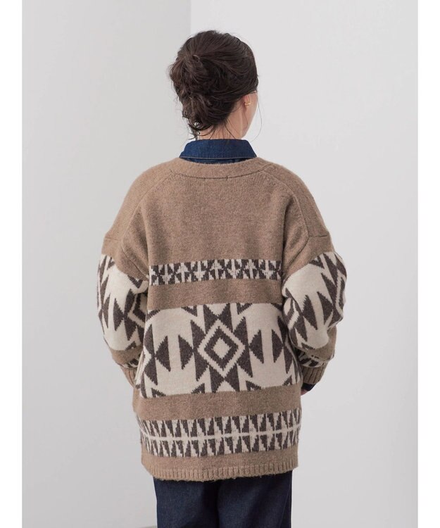 CRAFT STANDARD BOUTIQUE 【男女兼用】オルテガ柄カーディガン Beige