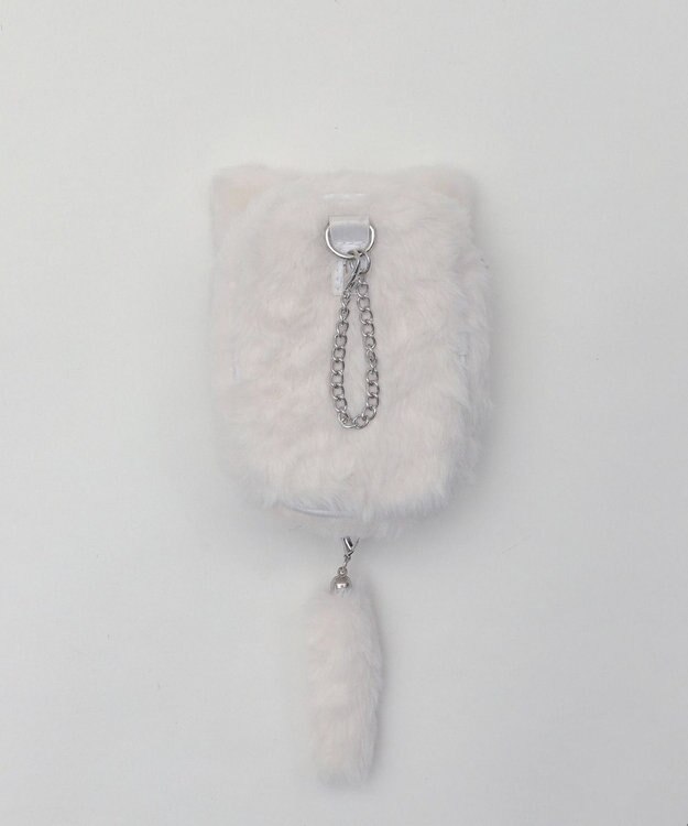 WEGO 【痛バ＆推し活グッズ】なりきりネコぬいポーチ ホワイト