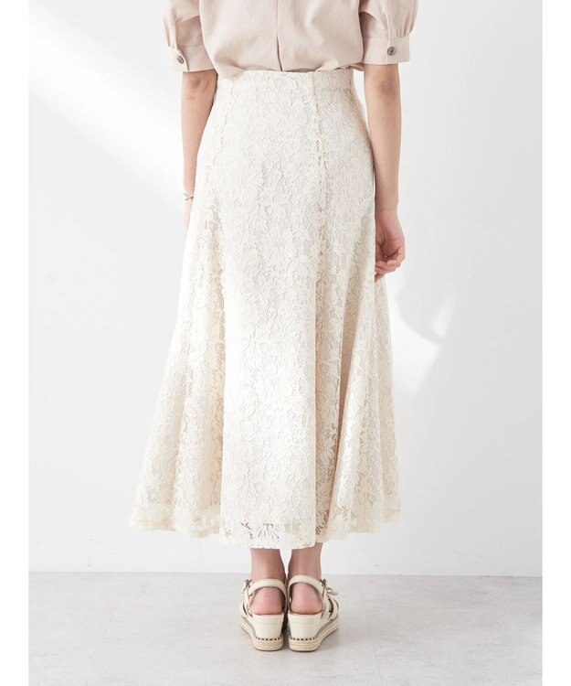 earth music&ecology レーススカート Ivory