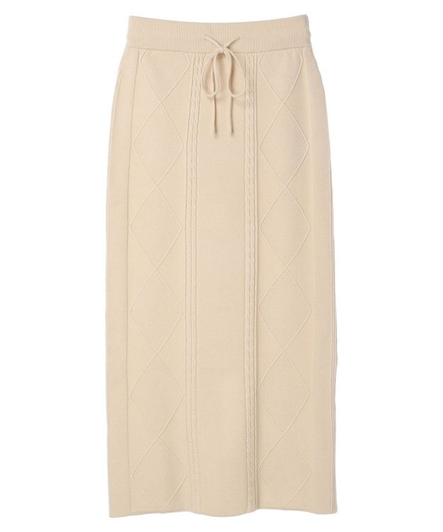 Green Parks ケーブルニットスカート Ivory