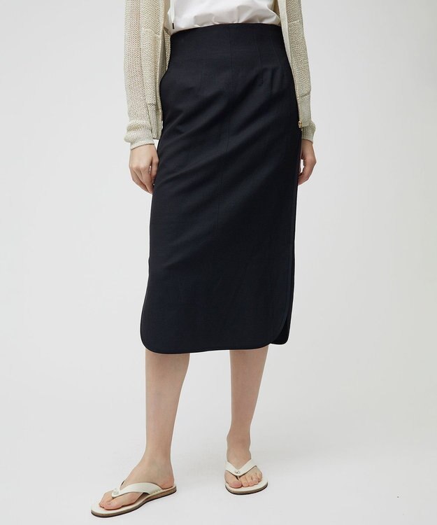 BEIGE， WISTERIA / ナロースカート Navy