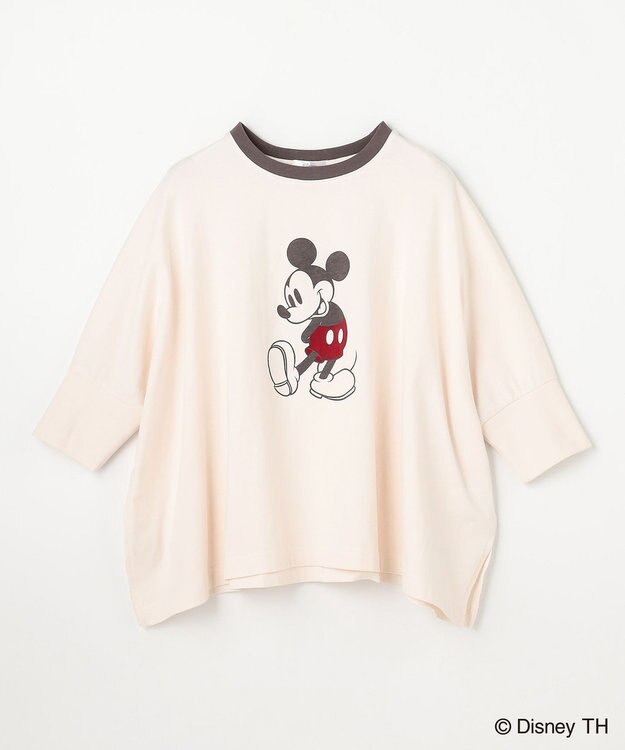 ANY 【ディズニー】ミッキーマウス／リンガードルマンＴシャツ ベージュ