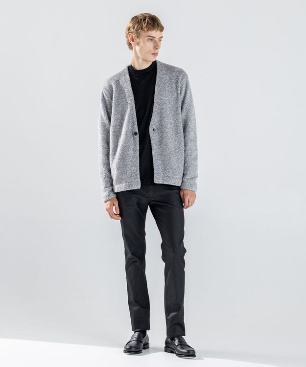 JOSEPH HOMME 【新素材】ジェントルフィットボア　カーディガン ライトグレー系