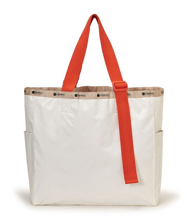 LeSportsac LG HANDLE ADJ TOTE/メレンゲ/マンダリンウェビング メレンゲ/マンダリンウェビング