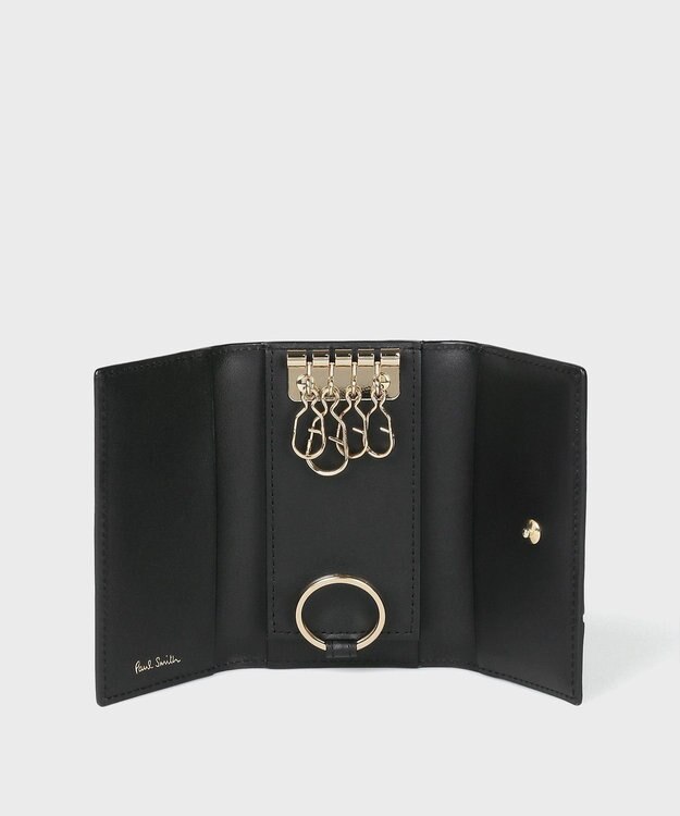 Paul Smith シグネチャーストライプ インバーテッド キーケース ブラック