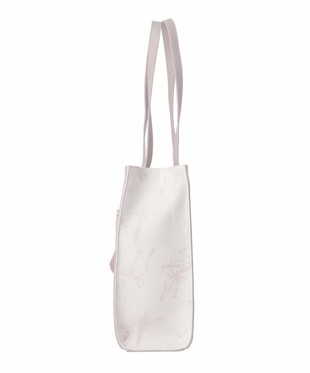 Maison de FLEUR すずらんプリントスクエアトートバッグ Grayish Pink