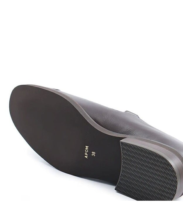 APOM イタリアンカーフ Tストラップシューズ 30 ダークブラウン