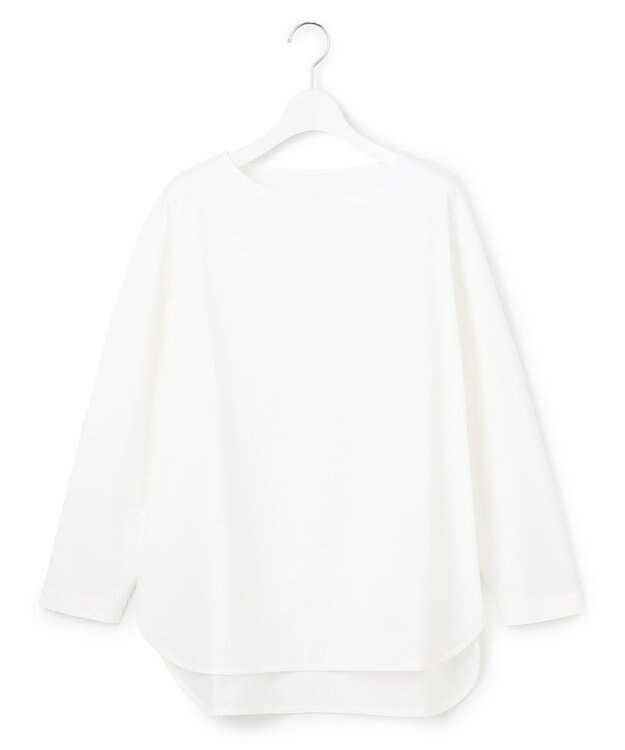 J.PRESS YORK STREET 【WOMEN】バスクTシャツ ホワイト系