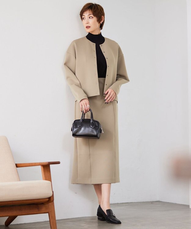 ICB 【WEB限定カラーあり・洗える】 ヘヴィダンボール カーディガン ライトモカ系