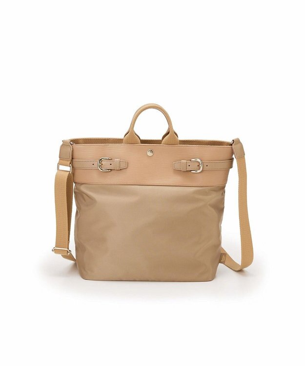 TOPKAPI 【Breath TOPKAPI】RIPPLE リプル ナイロン コンビ ベルト デザイン 3way リュック / バッグパック ベージュ