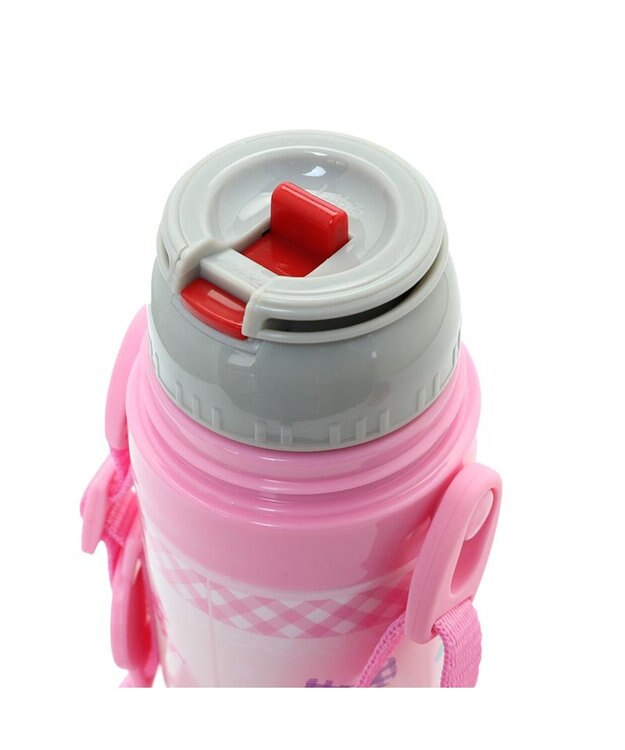 Mother garden マザーガーデン 野いちご ステンレス水筒 《花リボン柄》 470ｍｌ ダイレクト・コップ飲み ピンク（淡）