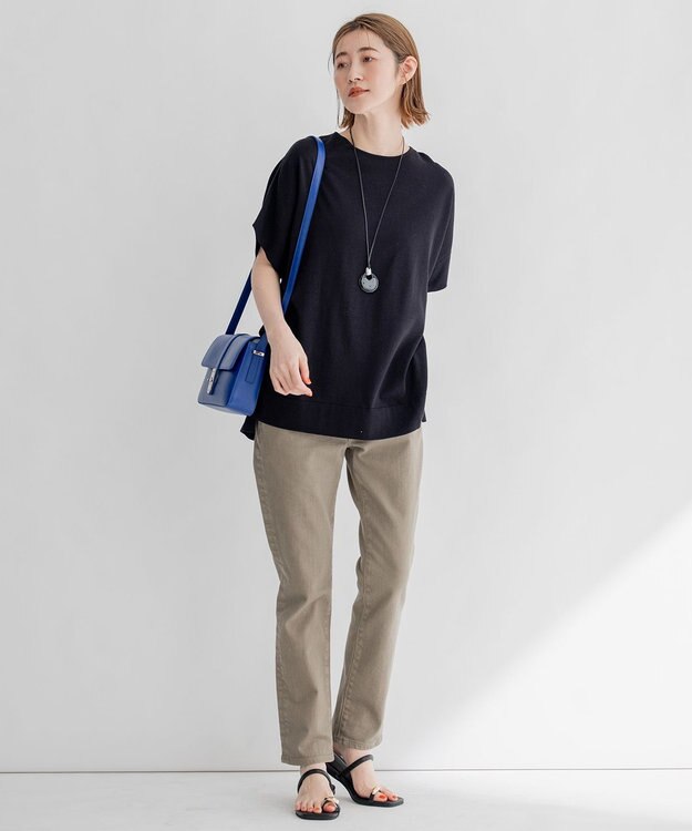 23区 【CLASSY.6月号掲載】ビジュー フラット サンダル ブラック系