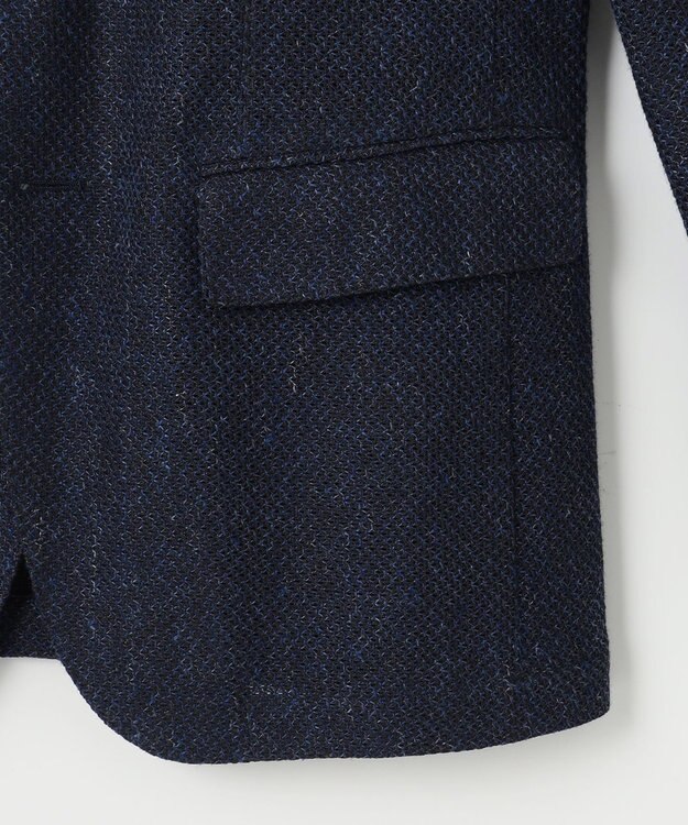 JOSEPH ABBOUD 【JAPANファブリック/ジャージー素材/軽量】ムリネラッセルブレザー ネイビー系