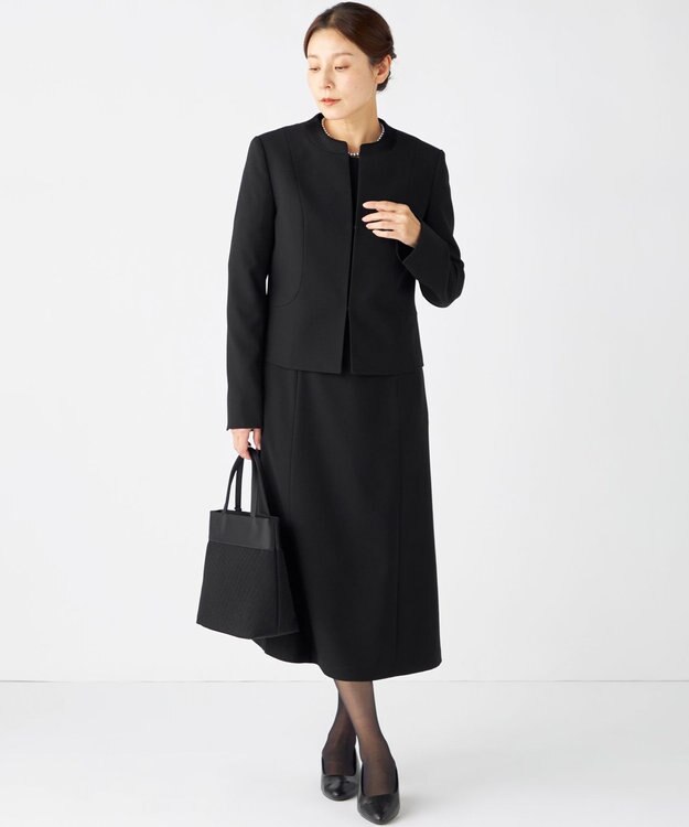 自由区 FORMAL 【ウォッシャブル対応】ウォッシャブルドビーアンサンブル ブラック系