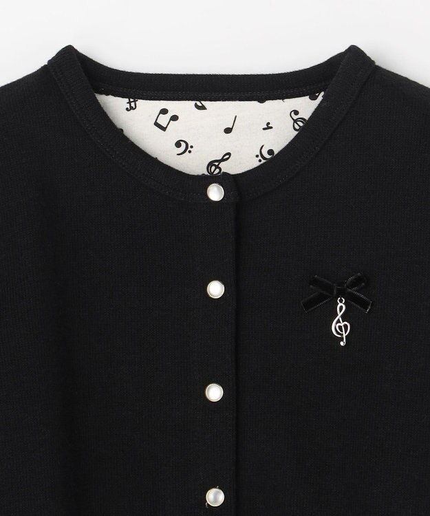 ANY KIDS まいにちスナップカーディガン ブラック