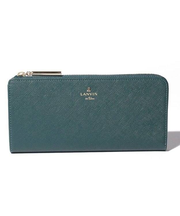 LANVIN en Bleu リュクサンブール　Lファスナー長財布 ディープグリーン