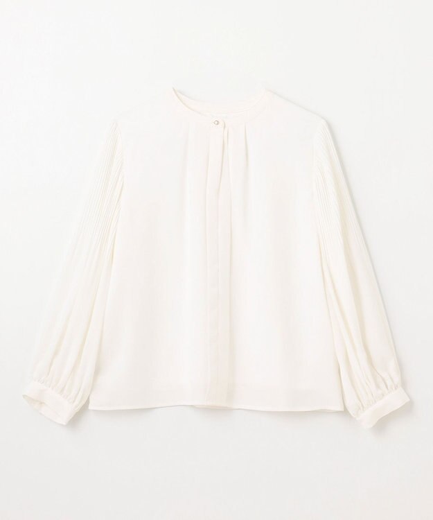 ANY 【洗濯機可/2WAY】プリーツスリーブブラウス オフ