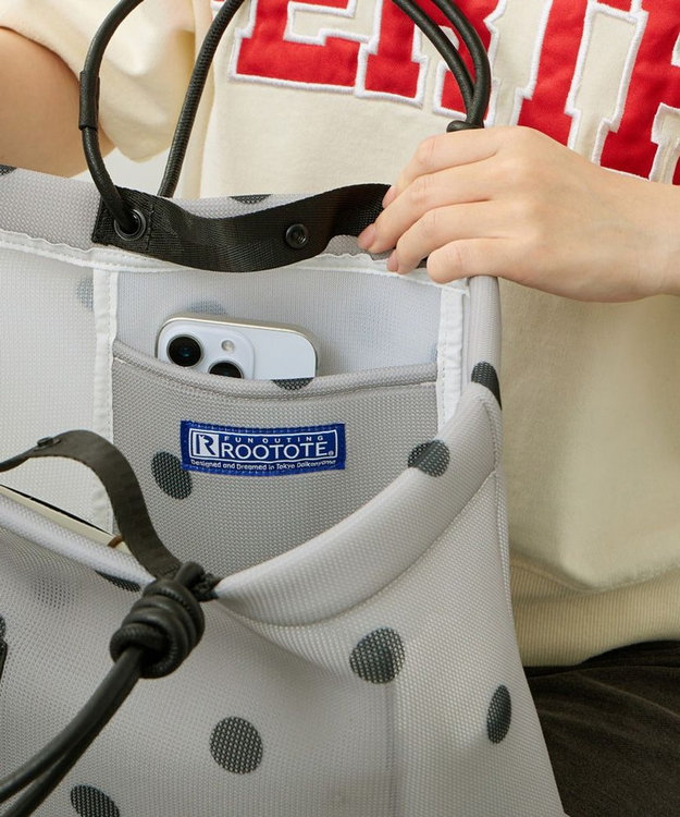 ROOTOTE 3564【ルートート】SC.ミディアム.ウエッファ-C 06：ドット・グレー