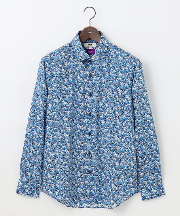 JOSEPH ABBOUD 【キングサイズ・英国リバティ社・纏うアート・柄で魅せる】リバティプリント シャツ　25AW ネイビー系5