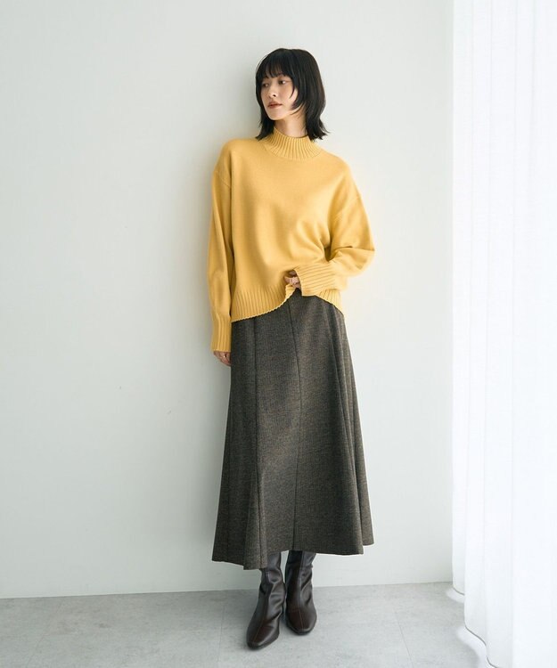 YECCA VECCA ワイドリブニット Yellow