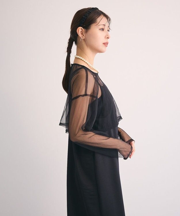 Green Parks ・Ｒａｉｌｍｅ　ＳＥＴ３点　チュールビスチェキャミワン Black