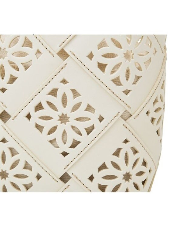 genten サスカットバスケット手提げバッグ＜S＞ シロ