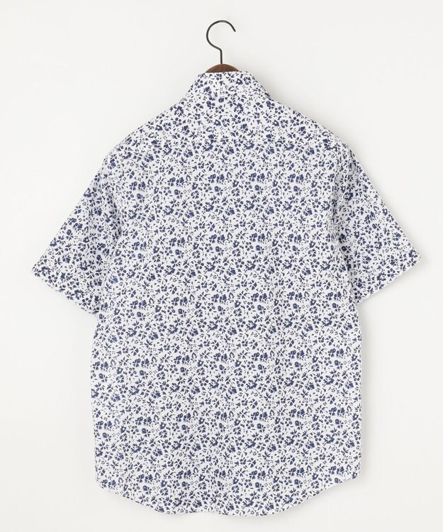 JOSEPH ABBOUD 【サスティナブル】コットンリヨセルリネンフラワープリント シャツ ネイビー系5