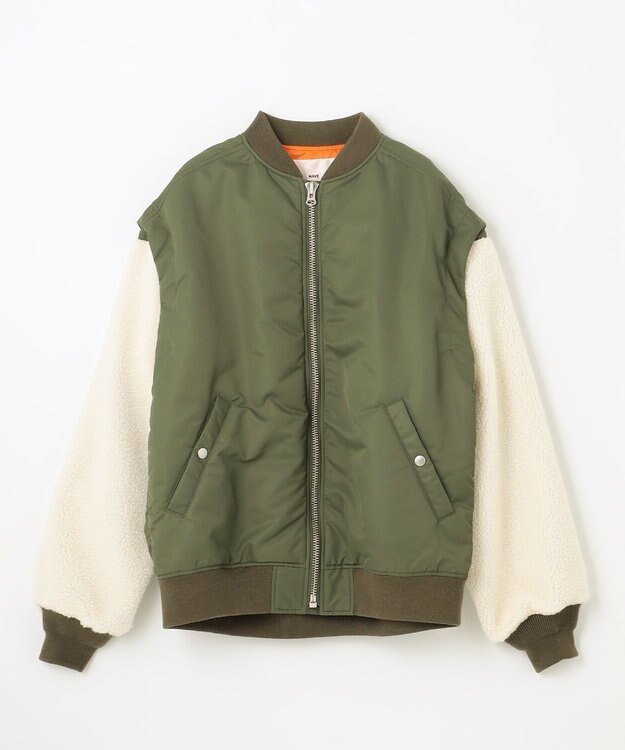 NAVE ボアスリーブ 2WAY MA-1 カーキ系