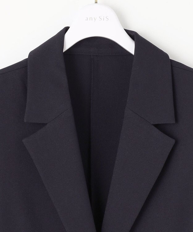 ANY SIS 【洗える】テーラード ジレ ネイビー