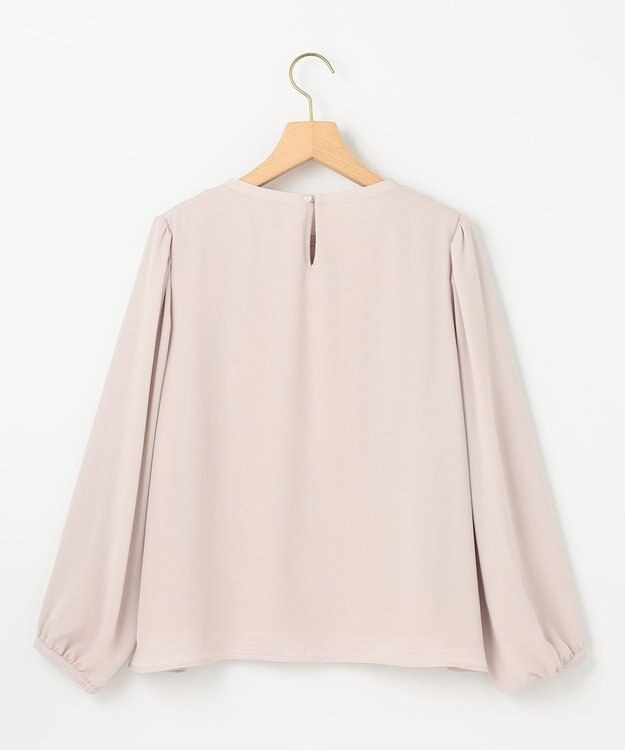 組曲 S 【WEB限定】ジョーゼットシフォンプリーツ ブラウス ピンクベージュ系