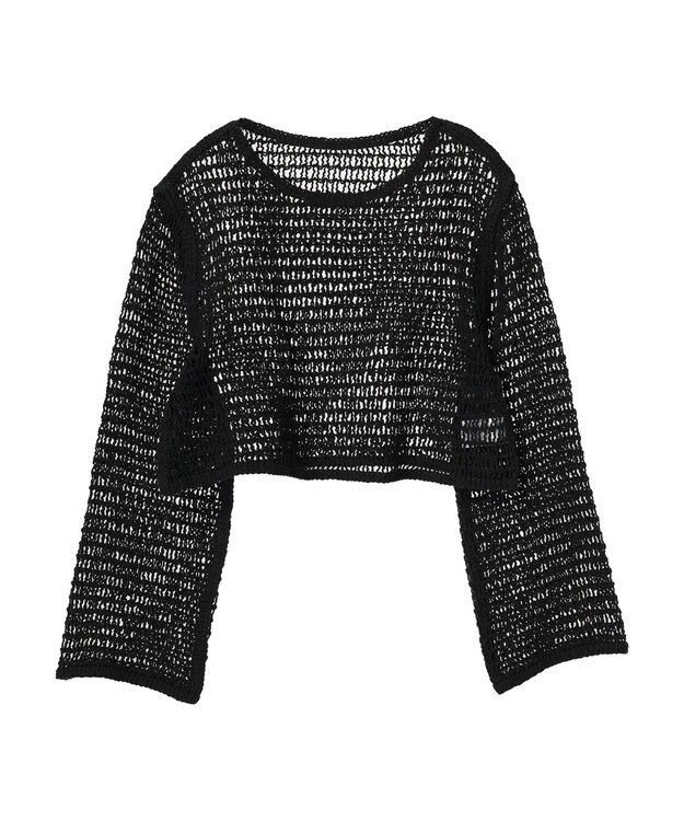 Green Parks ・ＳＵＧＡＲ　ＳＰＯＯＮ　クロシェロングスリーブ Black