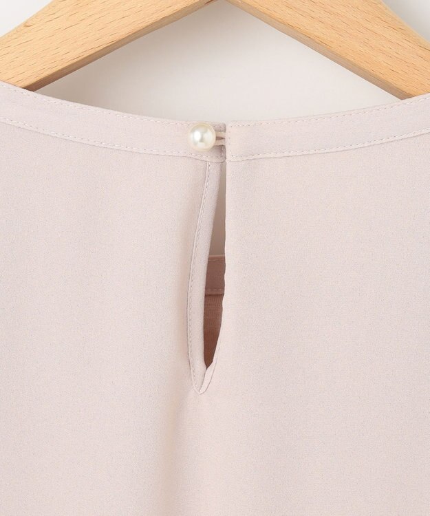 組曲 S 【WEB限定】ジョーゼットシフォンプリーツ ブラウス ピンクベージュ系