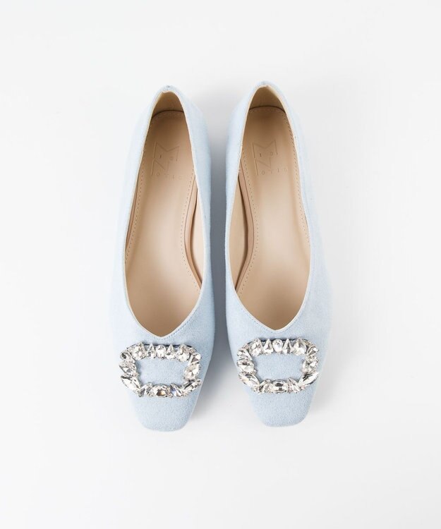 BONTRE 【MIONOTIS/ミオノティス】ビジューバックルパンプス/717B ブルー