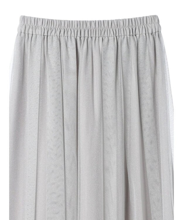 YECCA VECCA ラメチュールギャザースカート Light Gray