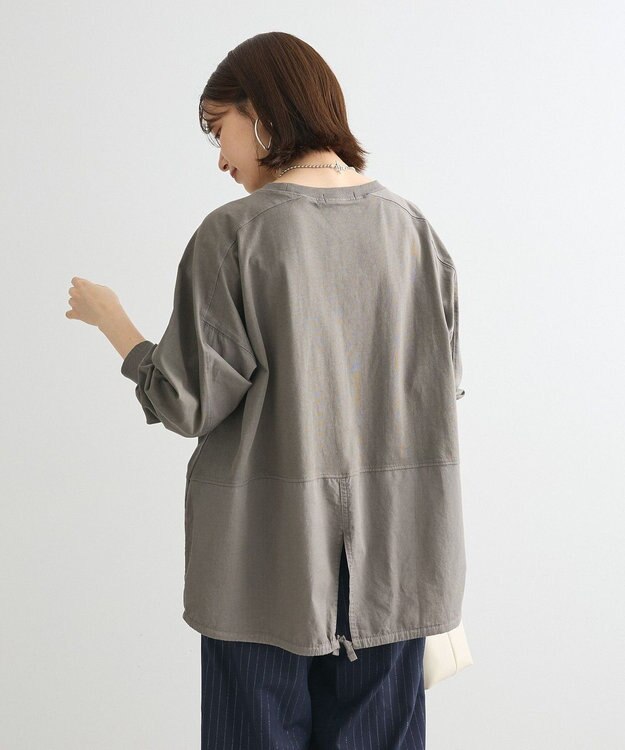 Green Parks ピグメント裾ドロストカットチュニック Gray