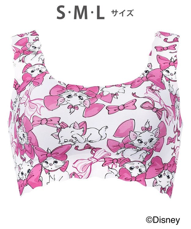 WACOAL ノンワイヤーブラ [GOCOCi][ワコール] Disneyコレクション 伸びのよい素材を使用 立体的なバストシルエット ゴコチ ハーフトップ ブラトップ レディース CGG537 /ワコール ピンク