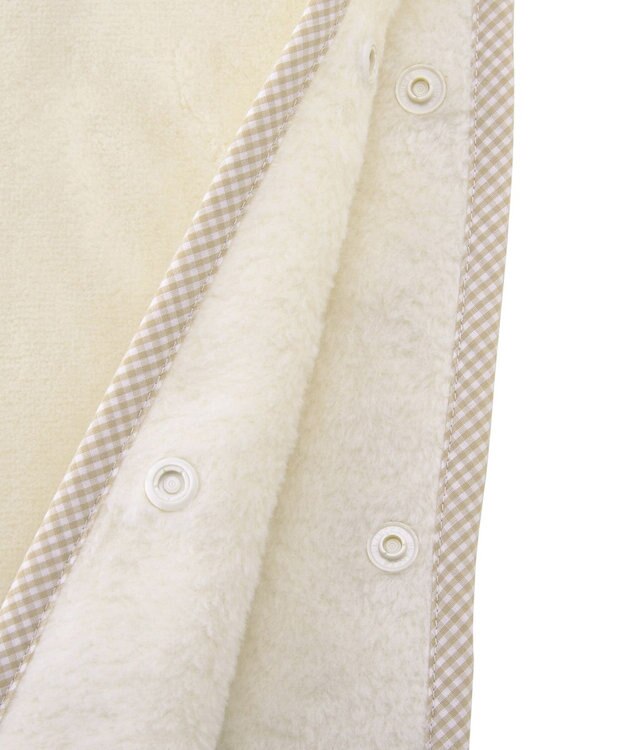 MIKI HOUSE HOT BISCUITS 顔ドン コットンスリーパー アイボリー