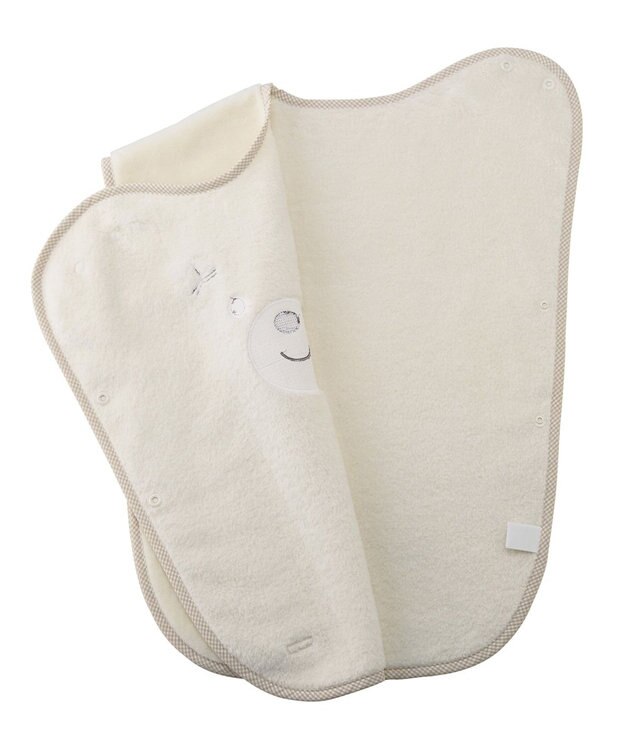 MIKI HOUSE HOT BISCUITS 顔ドン コットンスリーパー アイボリー