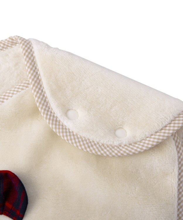 MIKI HOUSE HOT BISCUITS 顔ドン コットンスリーパー アイボリー