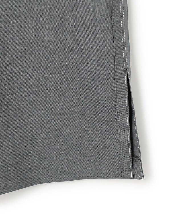 ICB 【WEB＆一部店舗限定】SerikaWorsted ノースリーブスキッパーブラウス ミディアムグレー