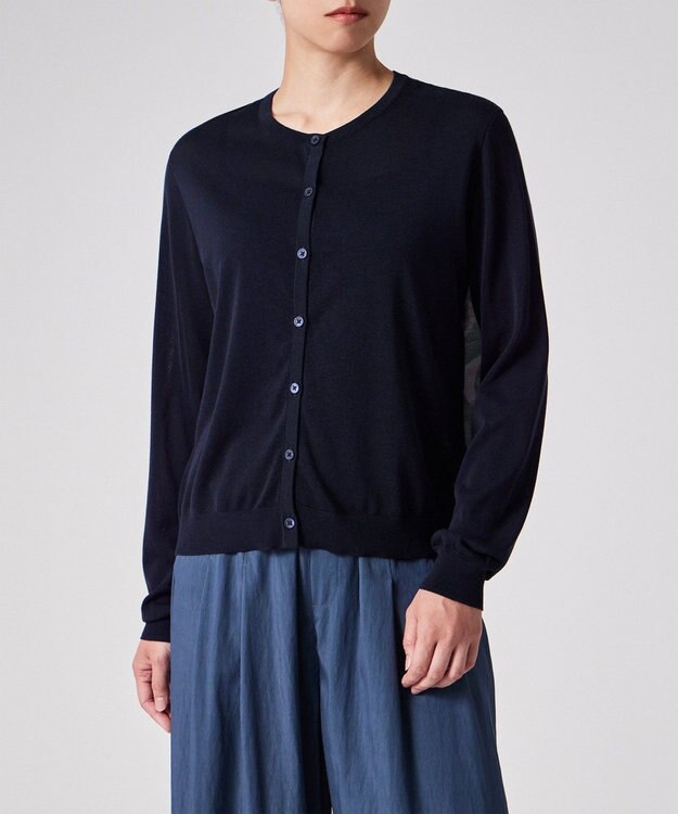 Paul Smith Painted Spot シアーコンビ カーディガン ネイビー
