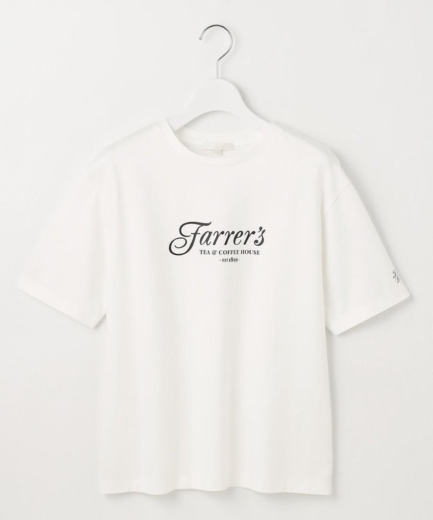 自由区 L 【洗える】グラフィックロゴ Tシャツ オフ×ブラック