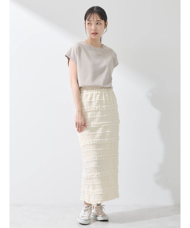 earth music&ecology フレンチＴ Beige