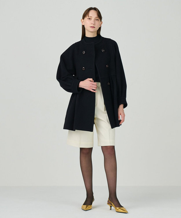 GRACE CONTINENTAL テントラインショートコート ブラック